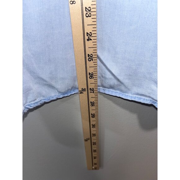 Old‎ Navy Women's Light Blue Lyocell Button-Up Shirt Size XL With Pocket - Picture 3 of 7